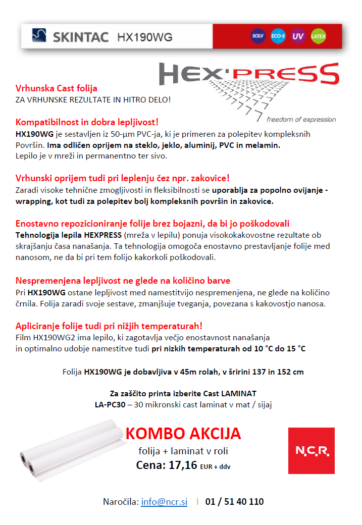 Skintac HX190WG wrap folija A5 Flyer 02